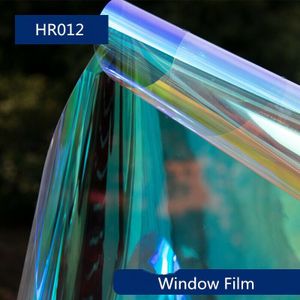 DIY & Zelfklevende Decoratieve Solar Tint Film Kameleon Regenboog Window Tint Film Waterdichte Film Met Maat 45x200 cm