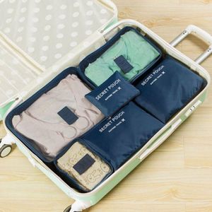 Bagage Packing Cube Koffer 6 Stks/set Reizen Opbergtas Kleren Tidy Pouch Organizer Draagbare Container Waterdichte Case