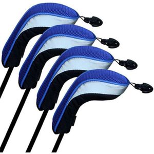 4 Stuks Hoge Elastische Ademend Golf Club Head Covers Lange Hals Verwisselbare No Tag Club Componenten Sport Levert