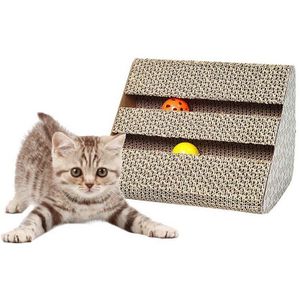 Kat Krasraad Pad Slijpen Nagels Interactieve Beschermen Meubels Kat Speelgoed Groot Formaat Speelgoed Kartonnen Bed Pad Voor Pet Cat