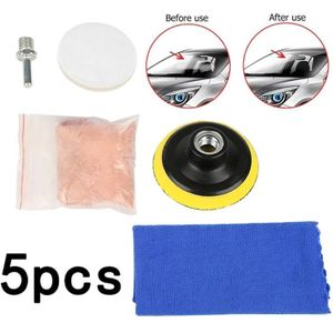 Auto Polish Glas Voorruit Polijsten Kit Scratch Removal Vensterglas Tool 5 Pcs