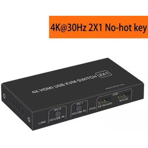 4K Hdmi-Compatibel Kvm Switch, 4 Poorten 4 In 1 Out Hdmi Kvm Switch Ondersteuning 4K @ 60Hz Voor Laptop Hdtv Monitor &amp; ubs Muis Toetsenbord