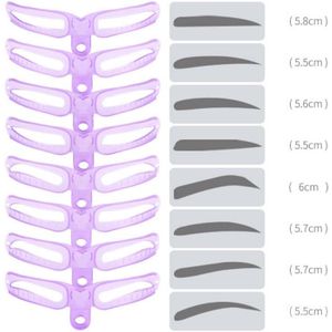 Nuttig Wenkbrauw Shaper Make Sjabloon Wenkbrauw Grooming Shaping Stencil Kit Diy Wenkbrauw Sjabloon Herbruikbare Wenkbrauw Gereedschap