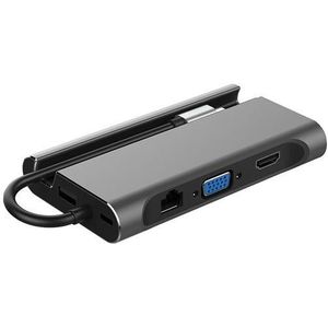 Usb C Laptop Docking Station Usb 3.0 Hdmi Vga RJ45 Pd Usb Hub Voor Laptop Macbook Pro Hp Dell Oppervlak lenovo Samsung Dock