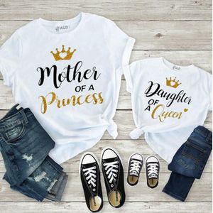Prinses En Koningin Moeder En Dochter T-shirts Minnie Kids Mama En Me Kleren