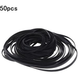 W3JD 50 Stuks Universele Mix Cassette Tape Machine Riemen Diverse Gemeenschappelijke Platte Rubber Riem Voor Recorders Walkman Dvd Drive