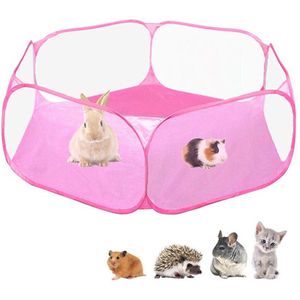 Draagbare Pet Box Outdoor Indoor Spel Vouwen Hek Voor Kleine Dieren Kooi Tent Voor Konijnen Hamsters Chihuahuas