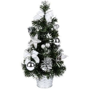 40Cm Tall Batterij Aangedreven Luxe Tafelblad Kerstboom Opknoping Decoraties Pijnboom (Batterij Niet Inbegrepen)/