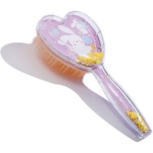 Konijn Patroon Cartoon Pailletten Kam Hart Vormige Massage Kinderen Kam Meisje Kam Lang Haar Anti-Knoop Kam Haar Borstel