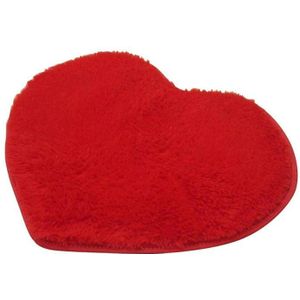 Liefde Hartvormige Shaggy Pluizige Tapijten Anti-Slip Gebied Tapijt Tapijt Gebied Tapijt Slaapkamer Vloermat