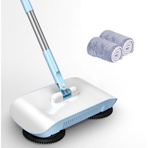 Factory Direct Hand Push Veegmachine Huishouden Bezem Stoffer Mop Alle-In-een Mop Veegmachine Zonder Dode Hoek schoonmaken Mop