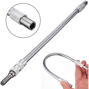 30cm 1/4 ''Hex Flexibele Metalen As Extension Pumbing Slang Boor Impact Driver Ratel Schroevendraaier Verlengen Staaf Hareware tool