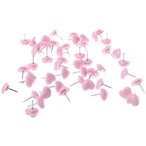 50 Stuks Hart Vorm Push Pins Plastic Gekleurde Push Pins Punaises Kantoor Schoolbenodigdheden