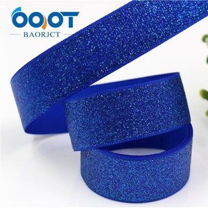 Ooot Baorjct G-18522-255,22 Mm 10 Yards Glitter Linten Thermische Overdracht Gedrukt Grosgrain Bruiloft Accessoires Diy Materialen