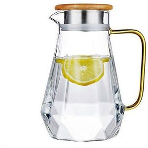 Hoge Borosilicaatglas Cup Creatieve Glas Mok Glazen Drinken Dikke Bodem Cup Met Handvat 450Ml Weerstand Tegen Koude Warmte