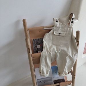 Lente Koreaanse Stijl Kinderen Pure Kleur Bretels Broek Losse Baby Jongens Meisjes Overalls Peuters Kids Casual Jumpsuits