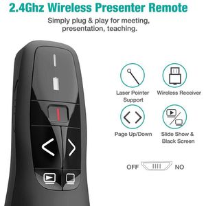 Draadloze Presenter Eenvoudige Blijvende 2.4Ghz Usb Wireless Presenter Voor Powerpoint Presentatie Remote Clicker