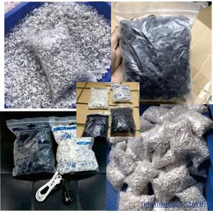 500 pcs/Fabriek Oortelefoon Hoofdtelefoon Protector Film coil rubber coil zwart datakabel rubber binding ring