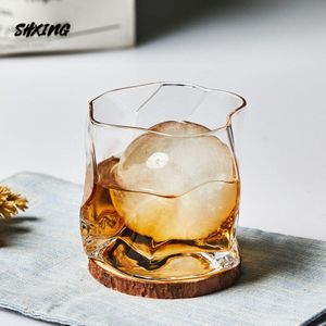 Crystal Onregelmatige Japanse Whisky Glas Buitenlandse Wijnglas Japanse Creatieve Vormige Bier Glazen Beker Klassieke Kristal Geest Glas