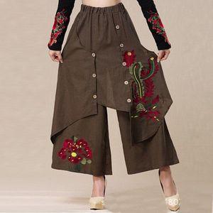 Cargo broek vrouwen Chinese stijl vrouwelijke broek TA962