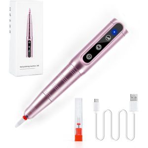 Dmoley Cordless 35000Rpm Draagbare Elektrische Nagel Boormachine Voor Manicure Pedicure Nail File Kit Nail Polijsten Salon Gereedschap