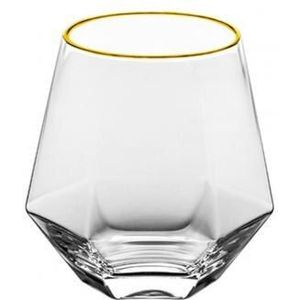 300Ml Diamant Vorm Glas Cup Bar Restaurant Water Whisky Cocktail Koffie Mok Bier Wijn Cup Bottlemilk Koffie Bekers Sap mok
