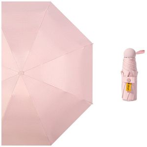 Vrouwen Luxe Lichtgewicht Paraplu Zwarte Coating Parasol 5 Fold Zon Regen Paraplu Unisex Reizen Portable Pocket Mini Paraplu