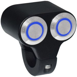 22mm 24mm Motorfiets Switches Stuur Mount Schakelaar Koplamp Gevaar Rem Mistlamp OP UIT Aluminium Met Indicator licht