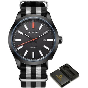 Ochstin Heren Horloge Nylon Band Chronograaf Horloge Top Mannen Quartz Klok Man Horloges Relogio Masculino