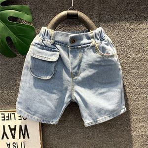 2 3 4 5 6 Jaar Peuter Jongens Shorts Zomer Koreaanse Casual Denim Shorts Voor Jongen Elastische Taille baby Kind Shorts Broek