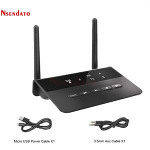 80M Draadloze Bt V5.0 Audio Rca Zender Ontvanger Aptx Ll Draadloze Muziek Audio Adapter 3.5Mm Aux Jack Voor tv Pc Auto Hoofdtelefoon