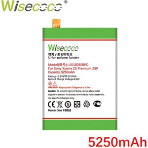 Wisecoco 5250Mah LIS1605ERPC Batterij Voor Sony Xperia Z5 Premium Z5P Dual E6883 E6853 Telefoon Productie + Tracking Nummer