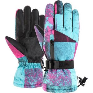 Snowboard Handschoenen Touch Screen Fleece Winter Warm Professionele Ski Handschoenen Ultralight Waterdichte Motorfiets Thermische Sneeuw Handschoenen