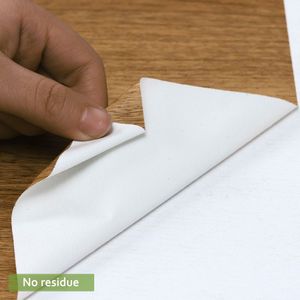 1Pcs Moderne Stijl Floor Stickers Houtnerf Pvc Waterdichte Zelfklevende Nachtkastje Muur Decoratie Behang Keuken Home Decor