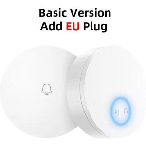 Xiaomi Mijia Linptech Wifi Self-Power-Genererende Draadloze Deurbel Werk Met Mijia App Smart Controle Geheugenfunctie Ac