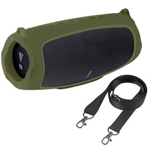 Outdoor Reizen Silicone Case Cover Skin Met Riem Voor Jbl Lading 5 Draagbare Draadloze Bluetooth-Compatibel Speaker