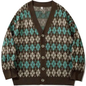 Herfst Mode Engeland Vest Stijl Pocket Winter Mannen Vest Plus Size Spliced Kleur Vest Knit Jacket