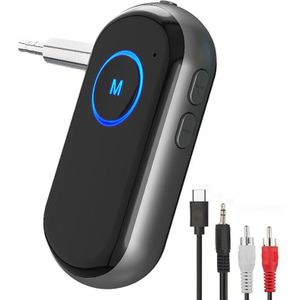Bluetooth 5.0 Zender Ontvanger 3.5Mm Aux Jack Hifi Muziek Wireless Audio Adapter Handsfree Car Kit Voor Tv Luidspreker