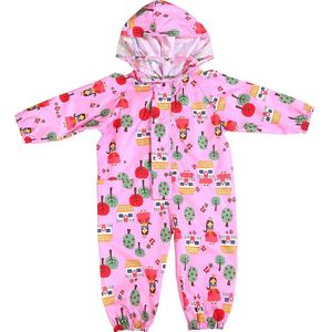 Schattige Baby Jumpsuits Regen Sneeuw Jas Waterdicht Polyester Regen Jas Kinderen Winddicht Poncho Voor Kleuterschool Student