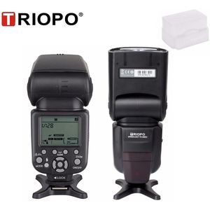 Triopo TR-586EX Draadloze Modus Ttl Speedlite Flitser Voor Canon 5D Nikon D750 D800 D3200 D7100 Dslr Camera Als Yongnuo YN-568EX