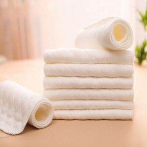 10 Stks/partij Baby Wasbare Herbruikbare 3 Lagen Baby Katoenen Doek Luier Insert Super Absorptievermogen Microfiber Luier Liners