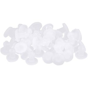 40Pcs 2.5 Mm Siliconen Rubber Stoppers T Type Anti Stof Mannelijke Gat Afdichting Caps Masking Plug Elektrische Fles beschermende End Caps