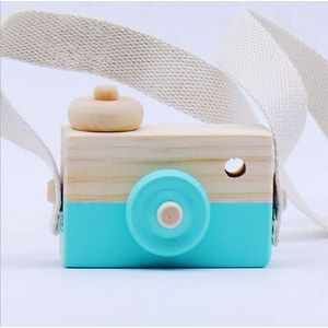 Leuke Houten Camera Baby Kids Opknoping Camera Fotografie Prop Decoratie Kinderen Educatief Speelgoed Verjaardag Kerstcadeaus