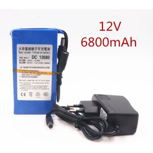 100% Duurzaam Dc 12V 6800 Mah Hoge Capaciteit Lithium-Ion Oplaadbare Batterij Ac Charger (Us/Eu Plug Gratis
