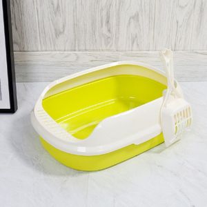 Huisdier Wc Kattenbak Lade Teddy -Splash Toilette Met Kattenbakvulling Schop Puppy Kat Indoor Home Plastic zandbak