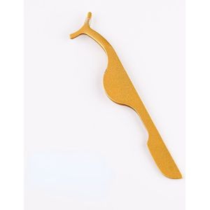 1 Pcs Wimpers Pincet Kleur Wimperkruller Makeup Tools Rvs Goud Schoonheid Make Wimper Extension Pincet Auxiliary