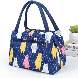 1Pc Eenhoorn Bloemen Lunch Zakken Geïsoleerde Koeltas Picknick Tassen School Reizen Lunchbox Tassen Grote Capaciteit met Zip