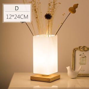 Apextech Hout + Glas Tafellampen Moderne Eenvoud Stijl Bureau Decoratie Leeslamp Slaapkamer Nachtkastje Nachtlampje