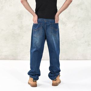 Mannen Losse Jeans Hiphop Plus Size 44 46 Heren Lange Broek Lente Herfst Tij Man Colthing Baggy Broek 4 seizoenen Hip Hop