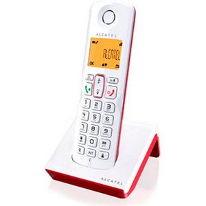 Draadloze Telefoon Alcatel S-250 Dect Sms Led Wit Rood